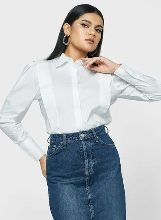 Overlap Side Detail Shirt 
