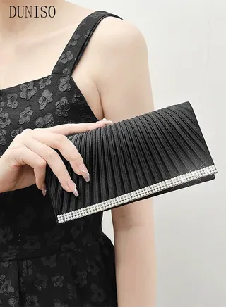 Women Shiny Glitter Evening Clutch Crossbody Bag Envelope Handbag Chain Purse for Wedding Formal Cocktail Party 