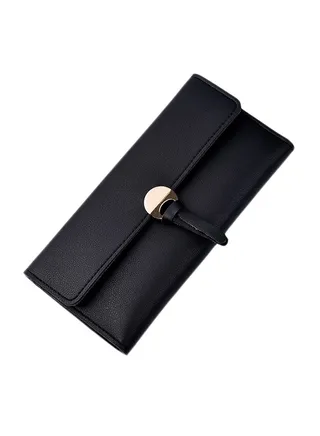 Stylish And Elegant Clutch 19 cm Black 