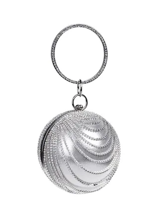 European Design Party Clutch Silver 