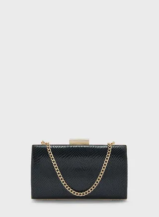 Belleview Etched Clasp Clutch
