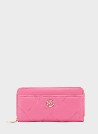 Kingsbury Quilted Zip Around Purse