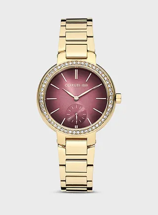Steel Strap Analog Watch