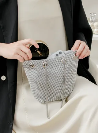 Women's Handmade Rhinestone Clutch Evening Bag Purse Suitable for Party Prom Wedding 