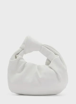 Ruched Moon Shape Clutch