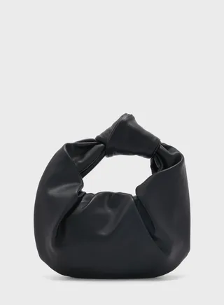 Ruched Moon Shape Clutch