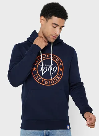 Text Print Hoodie 