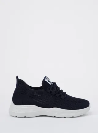 Cobblerz Mens Lace-up Low Top Sneakers Blue 