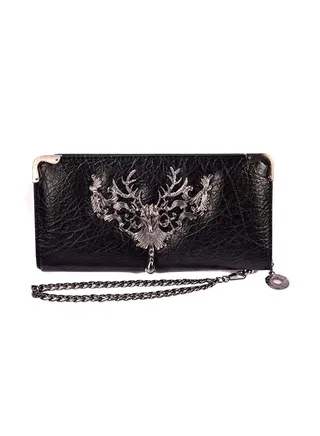 Elegant Zipper Closure Clutch Multicolour 