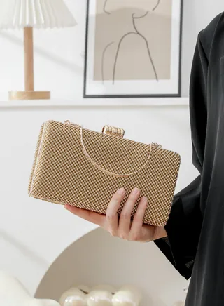 Women's Handmade Rhinestone Clutch Evening Bag Purse Suitable for Party Prom Wedding 