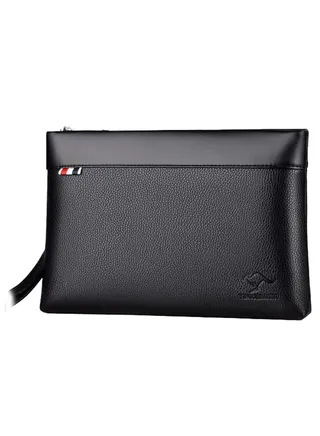 Large Capacity Business Clutch Black 