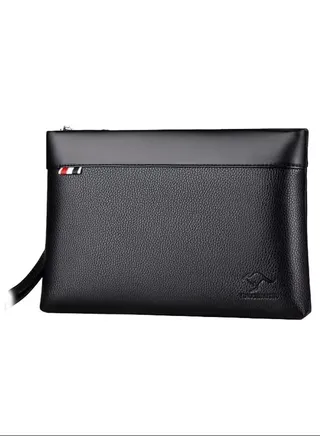 Large Capacity Business Clutch Black 