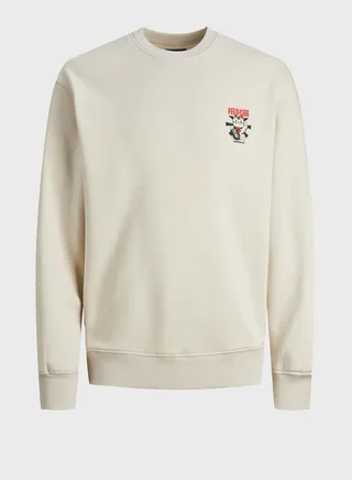 Casual Printed Crew Neck Sweatshirt 