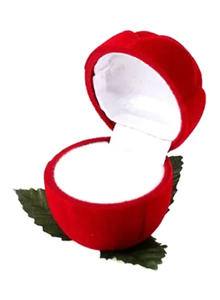 Rose Pattern Ring Storage Jewelry Box 