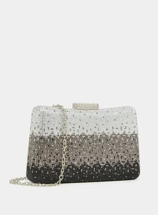Embellished Tritone Clutch Bag
