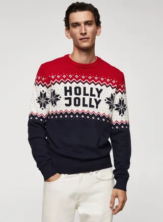 Color Block Crew Neck Sweater 