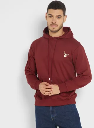 Embroidered Logo Hoodie