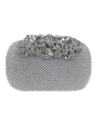 European Design Party Clutch Silver 
