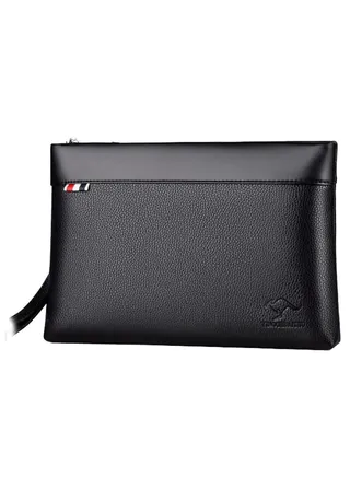 Large Capacity Business Clutch Black 