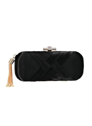 Stylish Solid Color Evening Party Bag Black 