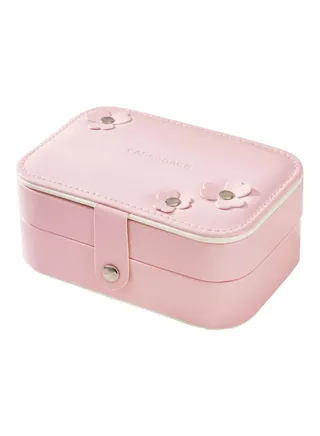2-Tire Leather Jewelry Box 