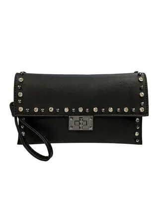 Fashion Rivet Clutch Black 