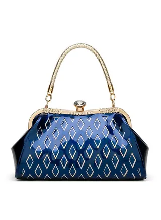 Fashion Light All-Match Comfortable Bowler Bag Blue 