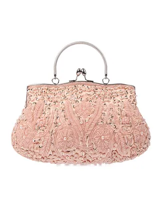 Trendy Evening Clutch Bag Pink 