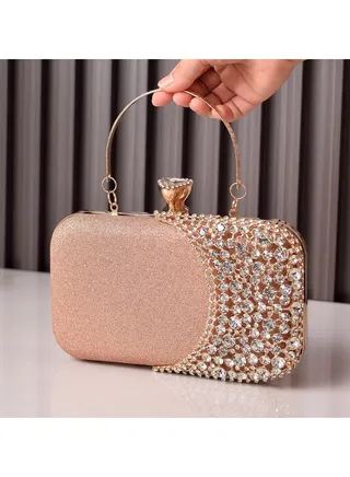 Women Clutch Bag Evening Bag Purse with rhinestone diamond decoration decoration Small Crossbody Bag Handbag Shoulder Bag Satchel Bags Suitable for Party Prom Wedding 