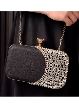 Women Clutch Bag Evening Bag Purse with rhinestone diamond decoration decoration Small Crossbody Bag Handbag Shoulder Bag Satchel Bags Suitable for Party Prom Wedding 