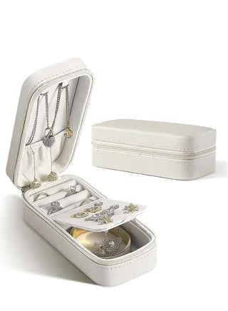 Jewelry Box, Jewelry Holder, Small Travel Jewelry Box, Travel Mini Organizer, Storage Case Mini Travel Case, for Earrings, Rings, Necklaces, Bracelets, Gifts for Women and Girls 