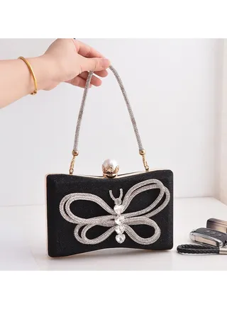 Women Clutch Bag Evening Bag Purse with rhinestone diamond decoration decoration Small Crossbody Bag Handbag Shoulder Bag Satchel Bags Suitable for Party Prom Wedding 