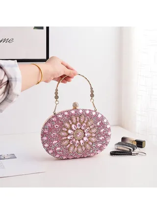 Women Clutch Bag Evening Bag Purse with rhinestone diamond decoration decoration Small Crossbody Bag Handbag Shoulder Bag Satchel Bags Suitable for Party Prom Wedding 