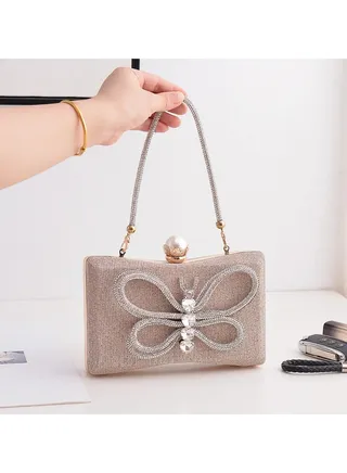Women Clutch Bag Evening Bag Purse with rhinestone diamond decoration decoration Small Crossbody Bag Handbag Shoulder Bag Satchel Bags Suitable for Party Prom Wedding 