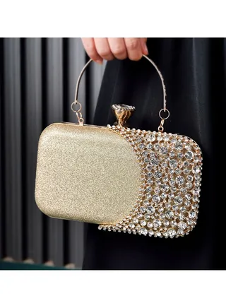 Women Clutch Bag Evening Bag Purse with rhinestone diamond decoration decoration Small Crossbody Bag Handbag Shoulder Bag Satchel Bags Suitable for Party Prom Wedding 
