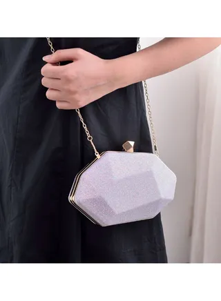 Women Clutch Bag Evening Bag Purse Small Crossbody Bag PU Leather Material Handbag Shoulder Bag Satchel Bags Suitable for Party Prom Wedding 