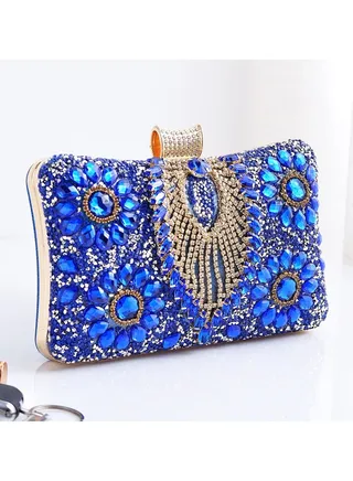Women Clutch Bag Evening Bag Purse with rhinestone diamond decoration decoration Small Crossbody Bag Handbag Shoulder Bag Satchel Bags Suitable for Party Prom Wedding 