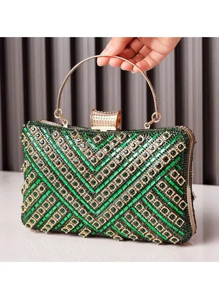 Women Clutch Bag Evening Bag Purse with rhinestone diamond decoration decoration Small Crossbody Bag Handbag Shoulder Bag Satchel Bags Suitable for Party Prom Wedding 