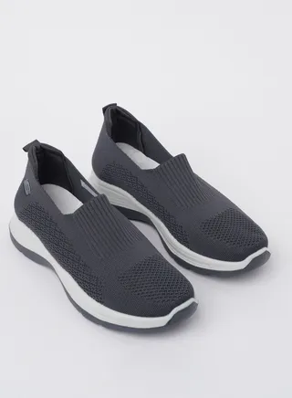 Cobblerz Men's Slip-on Low Top Sneakers GREY 