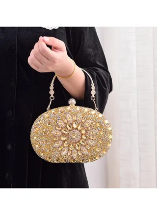 Women Clutch Bag Evening Bag Purse with rhinestone diamond decoration decoration Small Crossbody Bag Handbag Shoulder Bag Satchel Bags Suitable for Party Prom Wedding 