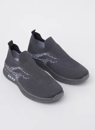 Cobblerz Men's Slip-on Low Top Sneakers GREY 