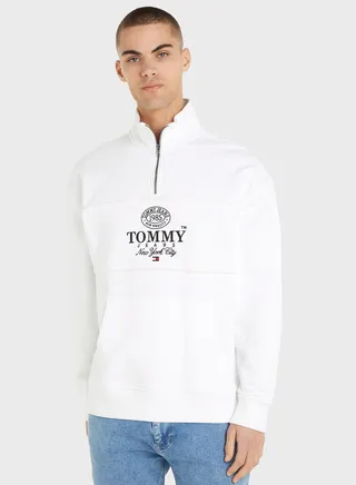 Graphic Half Zip Sweatshirt