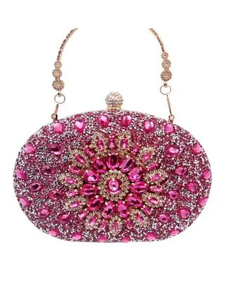 Women Evening Purse Diamond Crystal Evening Wedding Bag Handbag 