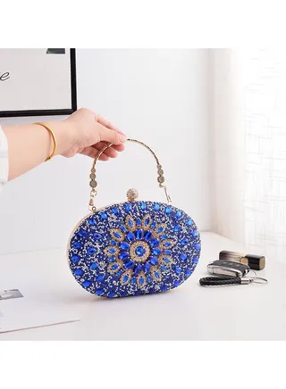 Women Clutch Bag Evening Bag Purse with rhinestone diamond decoration decoration Small Crossbody Bag Handbag Shoulder Bag Satchel Bags Suitable for Party Prom Wedding 