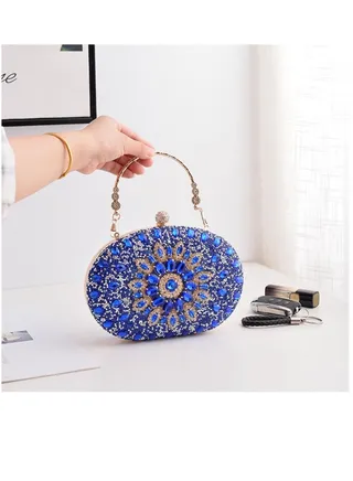 Women Evening Purse Diamond Crystal Evening Wedding Bag Handbag 