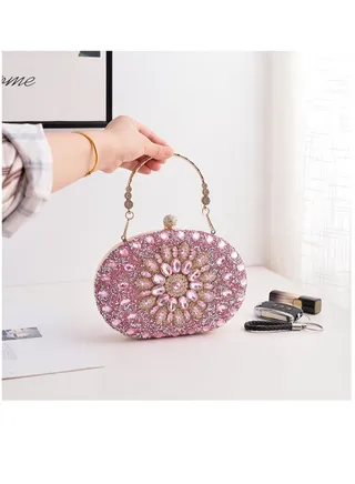 Women Evening Purse Diamond Crystal Evening Wedding Bag Handbag 