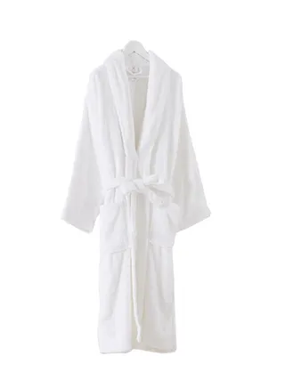 Essential Shawl Bathrobe White XXL 