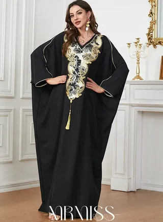 Hot Sale Sparkly Robe Ladies Turkish Hot Drilling Beaded Moroccan Islamic Kaftan Abaya Dubai Muslim Elegant Rhinestone Party Birthday Dresses 