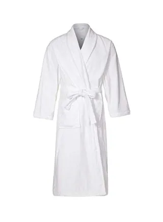 Cotton Bathrobe White One Size 