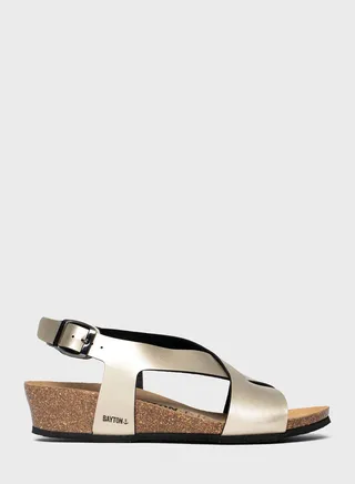 Salamanque Strappy Mid Heel Wedges
